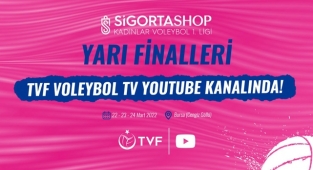 Kadınlar 1. Ligi Yarı Final Etabı Voleybol TV’de