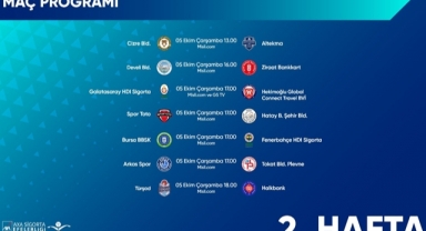 Efeler Ligi’nde 2. Hafta Başlıyor
