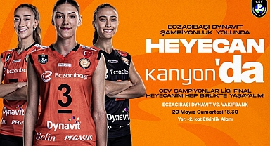2023 CEV Şampiyonlar Ligi Heyecanı Kanyon'da Yaşanıyor