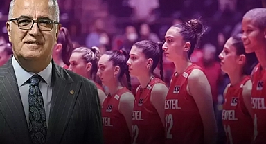 Futbol stadyumunda voleybol maçı