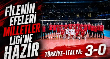 Filenin Efeleri, İtalya'yı 3-0 Mağlup Etti