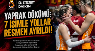 Galatasaray Daikin'de Yaprak Dökümü