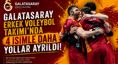 Galatasaray Erkek Voleybol Takımı'nda 4 İsimle Daha Yollar Ayrıldı!
