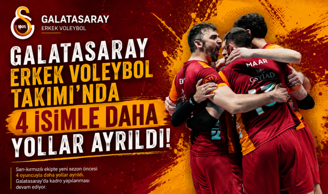 Galatasaray Erkek Voleybol Takımı'nda 4 İsimle Daha Yollar A